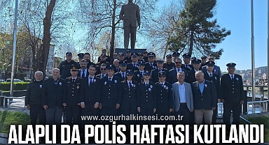 ALAPLI DA POLİS HAFTASI KUTLANDI