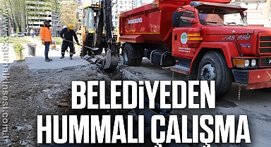 Belediyeden Hummalı Çalışma
