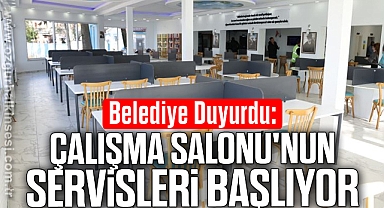 Çalışma Salonu'nun Servisleri Başlıyor