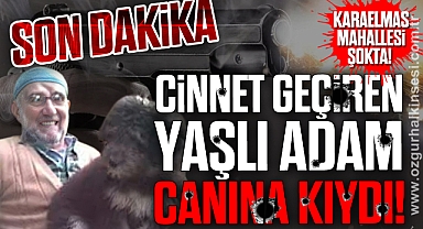 Cinnet Geçiren Yaşlı Adam Canına Kıydı!