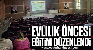 Evlilik öncesi eğitim düzenlendi