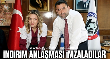 İNDİRİM ANLAŞMASI İMZALADILAR