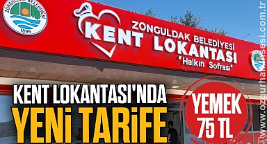 KENT LOKANTASI’NDA YENİ TARİFE  YEMEK 75 TL