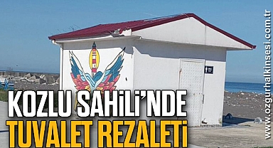 KOZLU SAHİLİNDE TUVALET REZALETİ