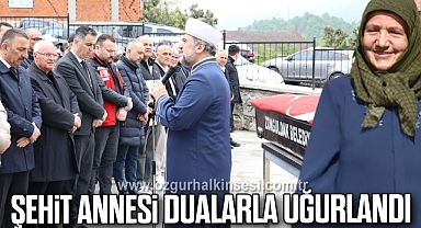 Şehit Annesi Dualarla Uğurlandı