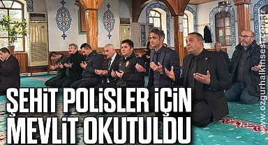 Şehit polisler için mevlit okutuldu