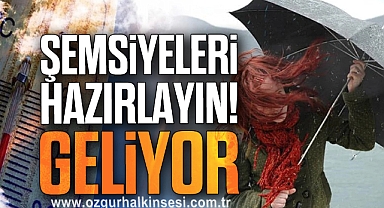 Şemsiyeleri Hazırlayın! Geliyor