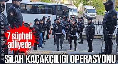 Silah kaçakçılığı operasyonu: 7 şüpheli adliyede