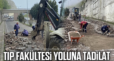 TIP FAKÜLTESİ YOLUNA TADİLAT