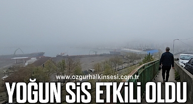 Yoğun sis etkili oldu