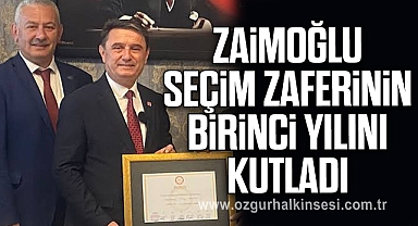 ZAİMOĞLU SEÇİM ZAFERİNİN BİRİNCİ YILINI KUTLADI