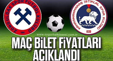 Zonguldakspor - Kahramanmaraş İstiklalspor Maçı Bilet Fiyatları Açıklandı
