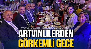 ARTVİNLİLERDEN GÖRKEMLİ GECE
