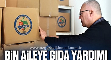 BAYRAM ÖNCESİ BİN AİLEYE GIDA YARDIMI