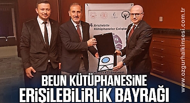 BEUN Kütüphanesine Erişilebilirlik Bayrağı