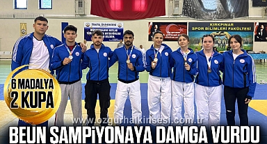 BEUN şampiyonaya damga vurdu; 6 madalya, 2 kupa
