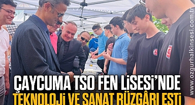 Çaycuma TSO Fen Lisesi’nde teknoloji ve sanat rüzgârı esti