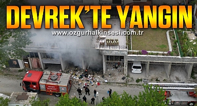 DEVREK'TE KORKUTAN YANGIN