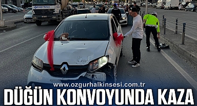 DÜĞÜN KONVOYUNDA KAZA
