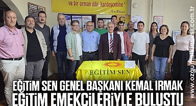 Eğitim Sen Genel Başkanı Kemal Irmak eğitim emekçileriyle buluştu