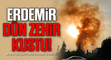 ERDEMİR DÜN ZEHİR KUSTU