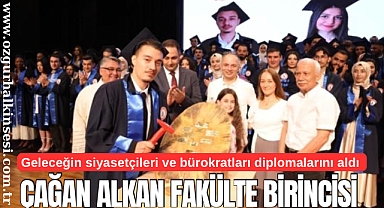FAKÜLTE BİRİNCİSİ ÇAĞAN ALKAN