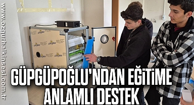 Güpgüpoğlu'ndan eğitime anlamlı destek