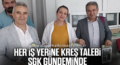 Her iş yerine kreş talebi SGK gündeminde