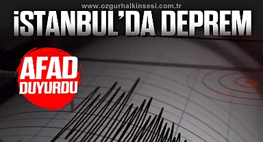 İstanbul'da 4.0 büyüklüğünde deprem