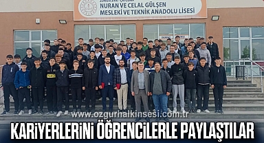 Kariyerlerini öğrencilerle paylaştılar