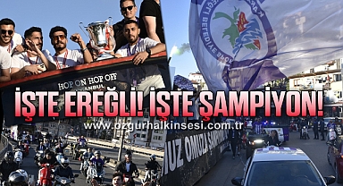KDZ. EREĞLİ, ŞAMPİYON TAKIMI BAĞRINA BASTI