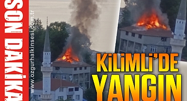 KİLİMLİ'DE YANGIN