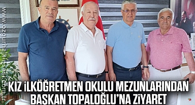 Kız İlköğretmen Okulu mezunlarından Başkan Topaloğlu’na ziyaret