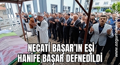 Necati Başar'ın eşi Hanife Başar defnedildi