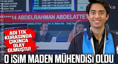 O İsim Maden Mühendisi Oldu