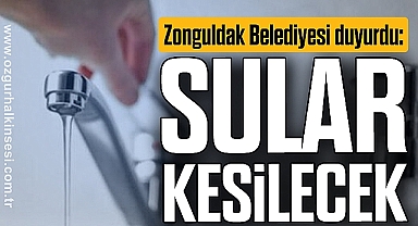 O mahallede sular kesilecek!