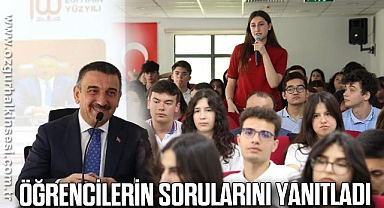 ÖĞRENCİLERİN SORULARINI YANITLADI