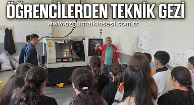 Ortaokul öğrencilerinden teknik gezi
