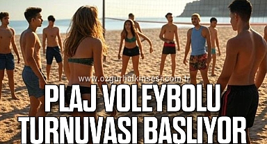 Plaj Voleybolu Turnuvası Başlıyor