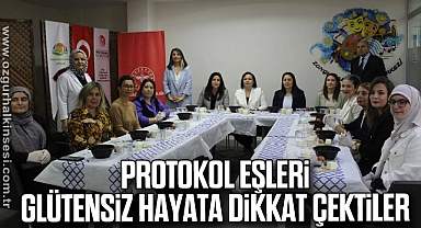 Protokol eşleri glütensiz hayata dikkat çektiler