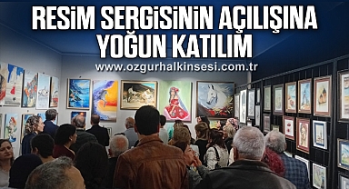 Resim Sergisinin Açılışına Yoğun Katılım 