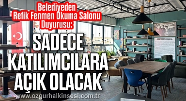 SADECE KATILIMCILARA AÇIK OLACAK