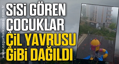 Sisi gören çocuklar çil yavrusu gibi dağıldı