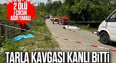 Tarla kavgası kanlı bitti: 2 ölü, 1 çocuk ağır yaralı