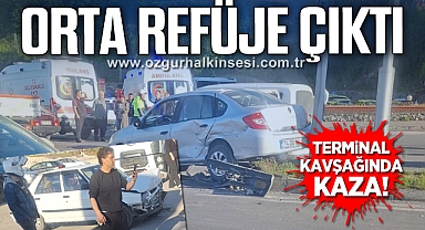 TERMİNAL KAVŞAĞINDA KAZA