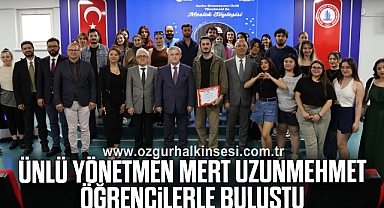 Ünlü Yönetmeni Mert Uzunmehmet Öğrencilerle Buluştu