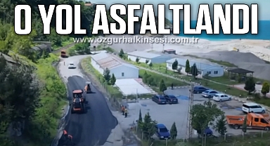 Uzunkum-Aslankayası Bağlantı Yolu Asfaltlandı
