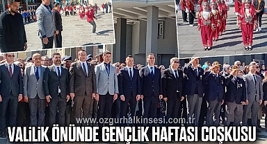 Valilik Önünde Gençlik Haftası Coşkusu