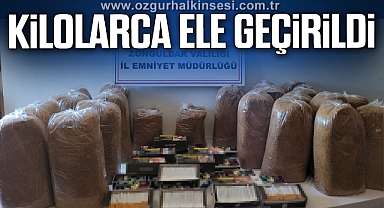 Zonguldak’ta 113 kilo kaçak tütün ve makaron ele geçirildi