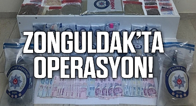 Zonguldak'ta uyuşturucu operasyonu! 3 tutuklu